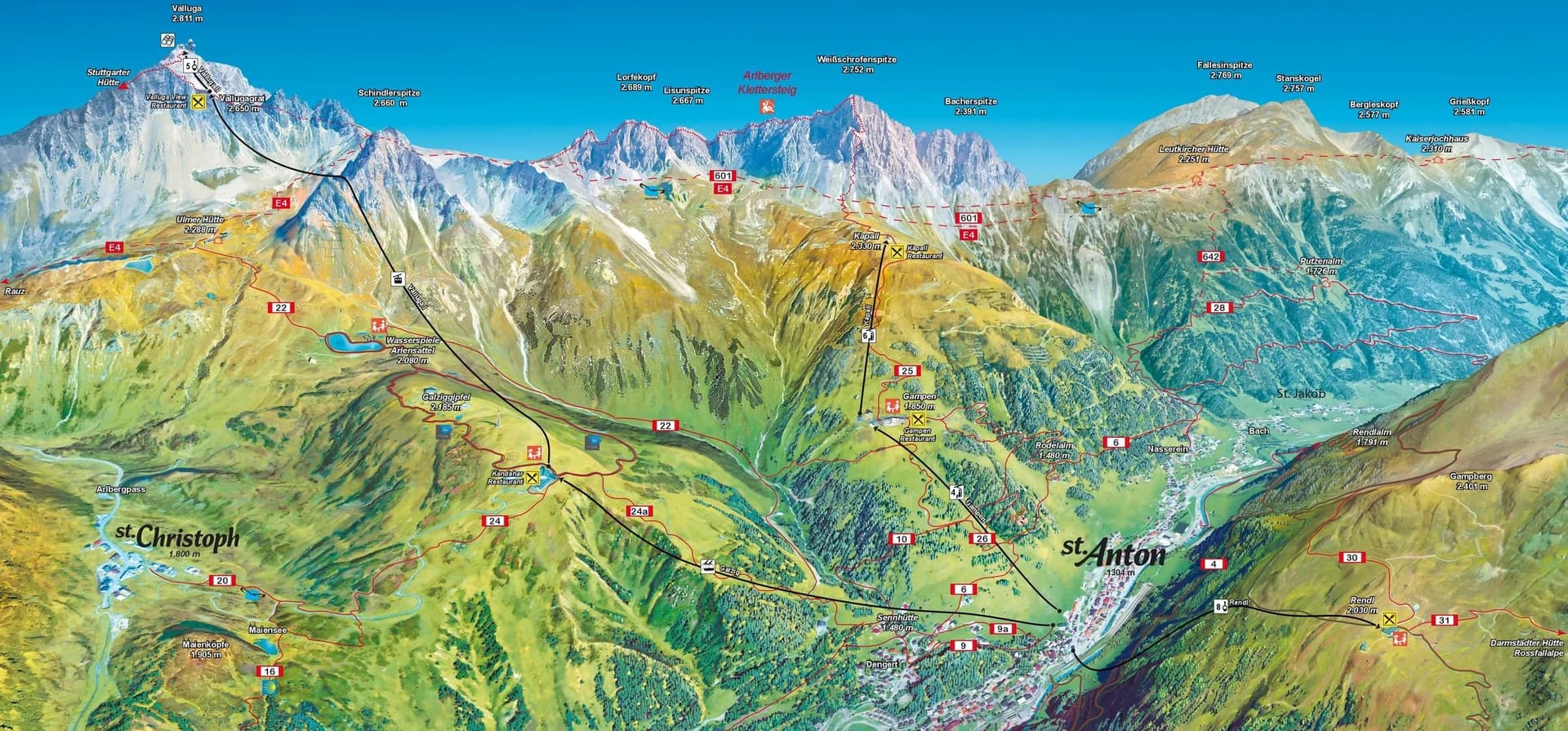 St-Anton map