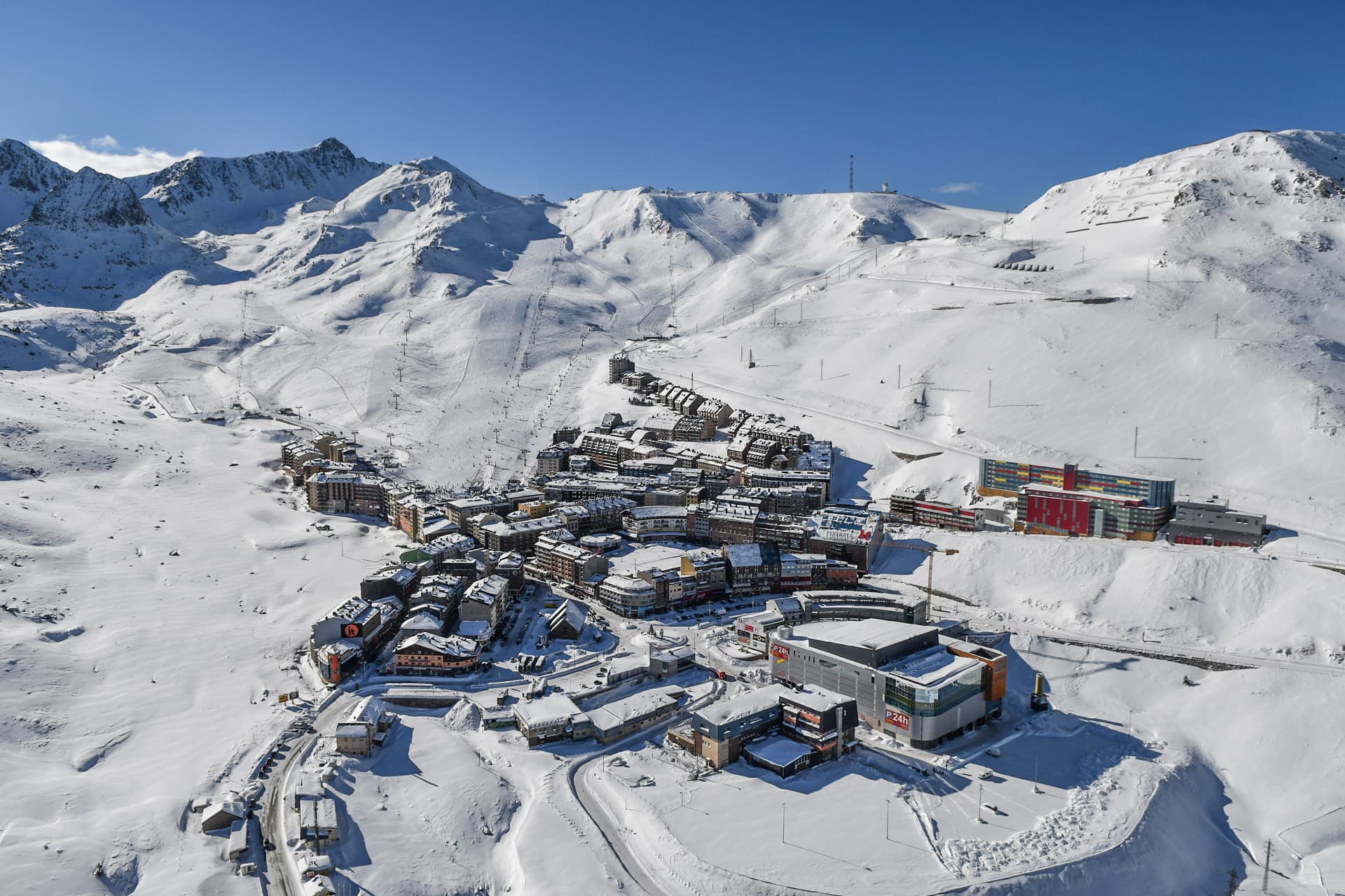 Pas De La Casa ski resort during winter