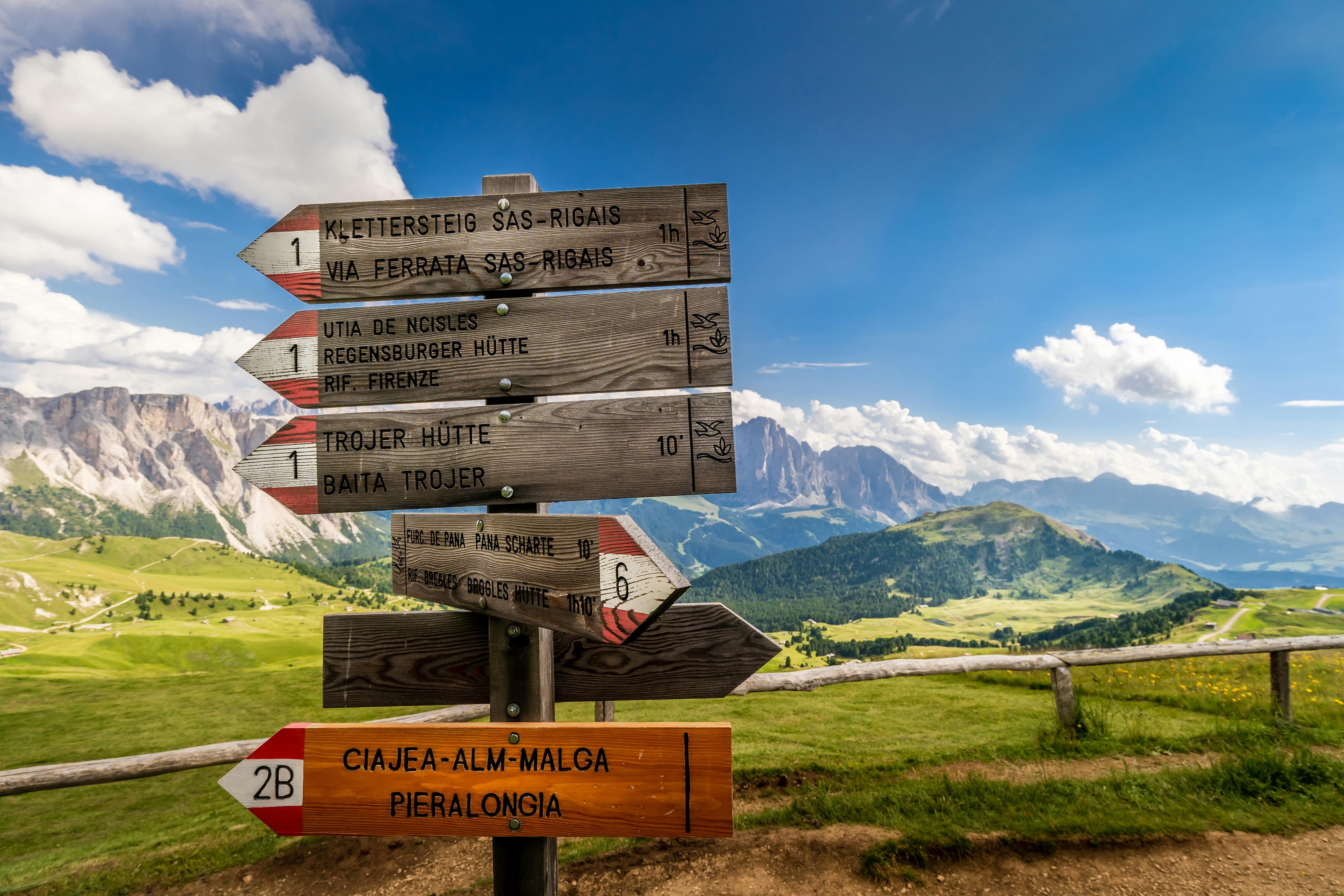 Selva do val gardena in summer