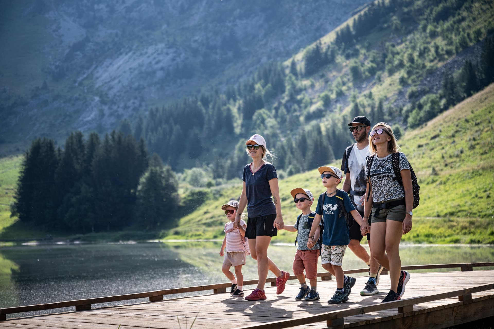 La-Clusaz-Hiking-Family-Boardwalk-Summer