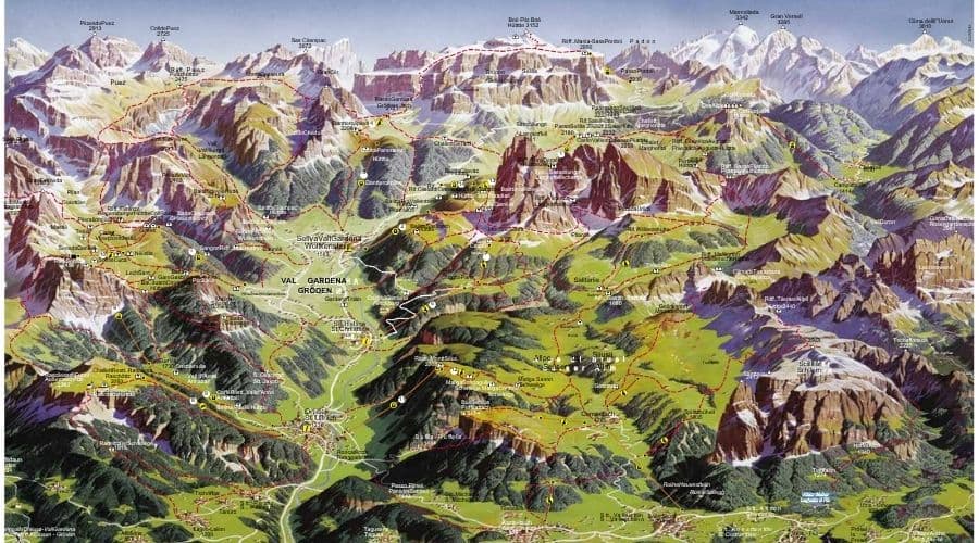Selva-Val-Gardena-Trail-Map-Summer
