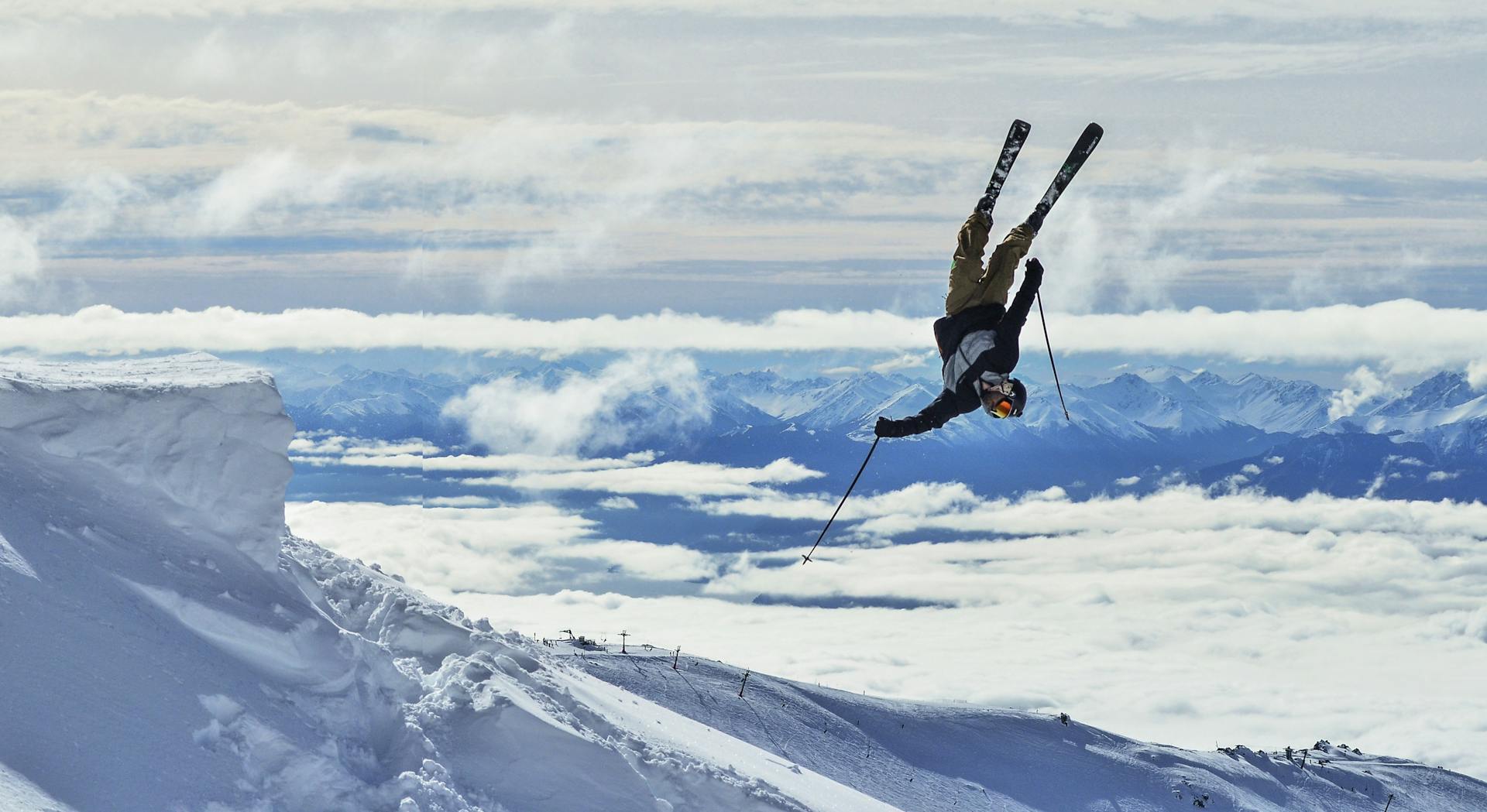 Flauchauwinkl skier doing a backflip
