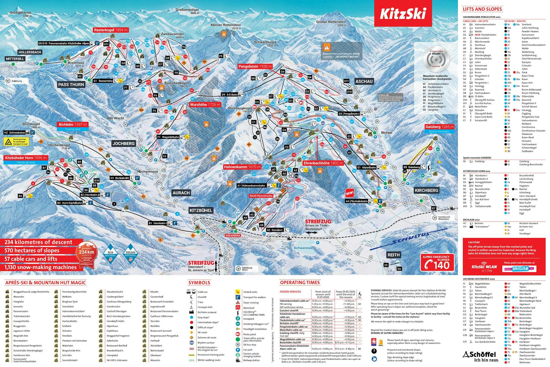 Kitzbuhel ski map