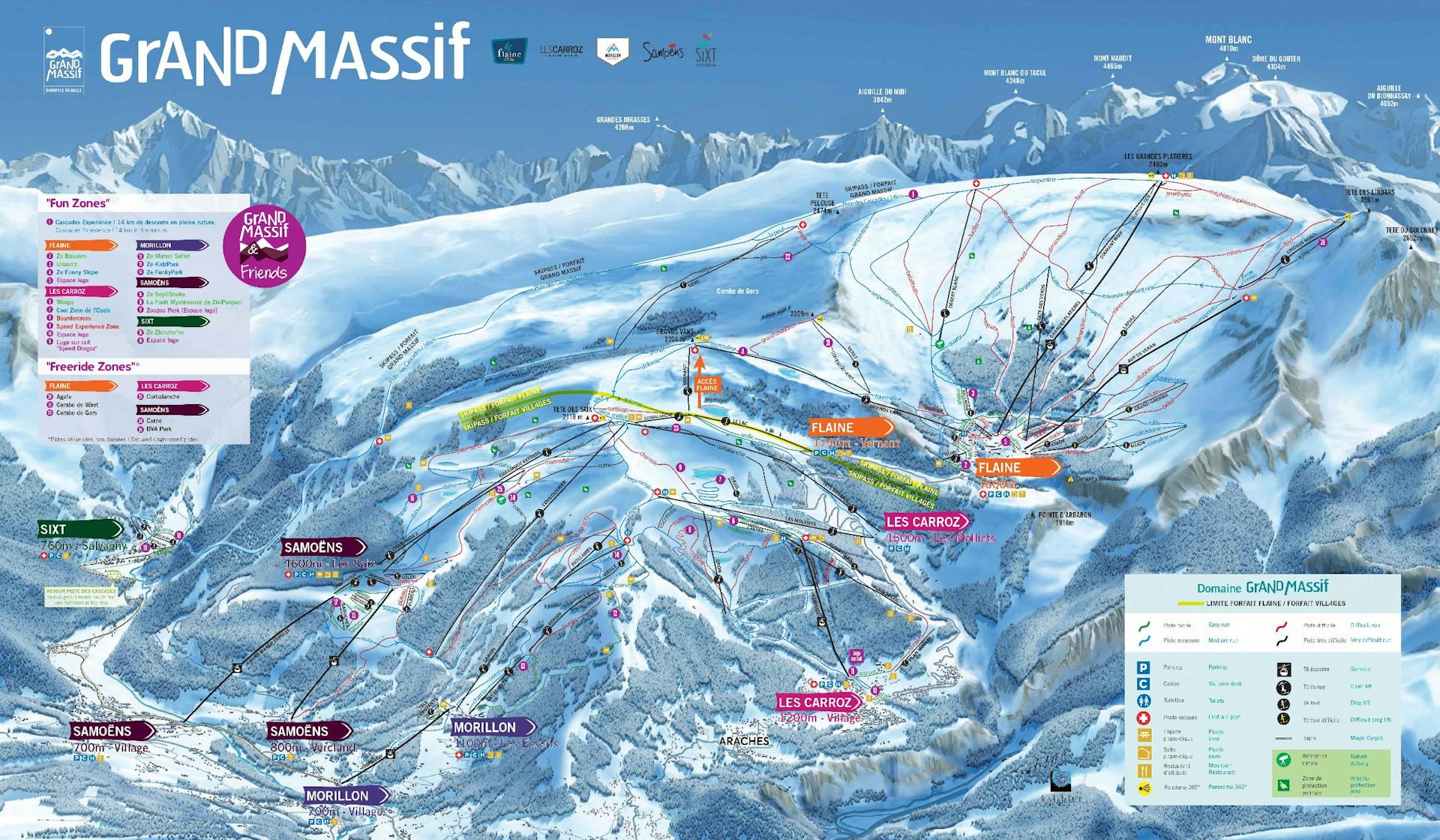 Flaine ski map